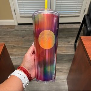 NWT Rainbow 🌈 rare find, Starbucks pride Tumbler 2022